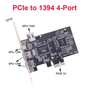 PCIe to IEEE 1394 FireWire Expansion Card 17 Sa6595e6b0ee846129cc3635c6615f166k