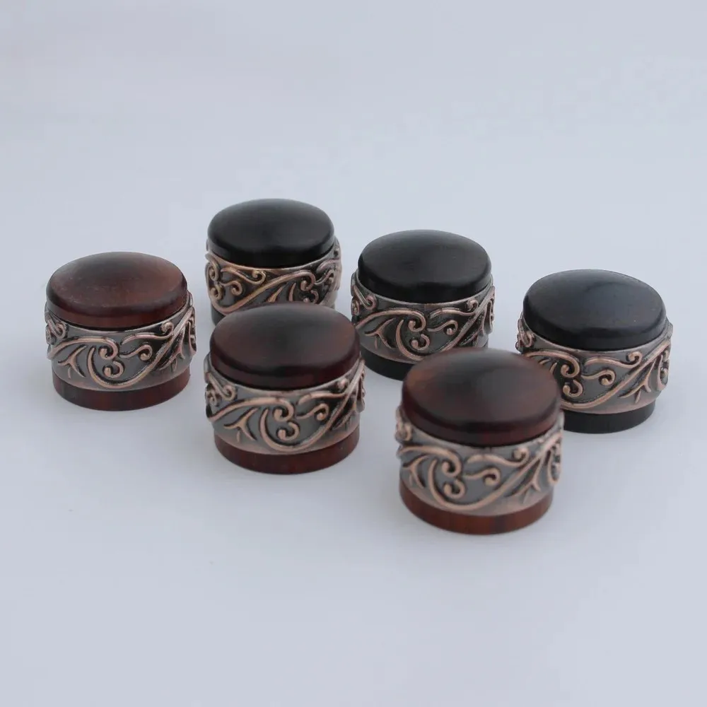 Vintage Wooden & Metal Guitar Potentiometer Knob 1 Vintage Wooden & Metal Guitar Potentiometer Knob
