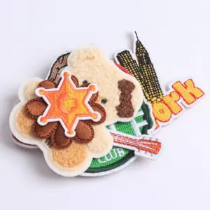 Cartoon Guitar Bear Embroidered Iron-On Patch 11 Sa677b5a0ec5e4af1a416e28ac3bf5b00d