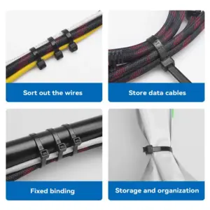 Self-Locking Nylon Cable Ties Set, 100 Pack 9 Sa690263136454b1588eb481760515a7aC 1