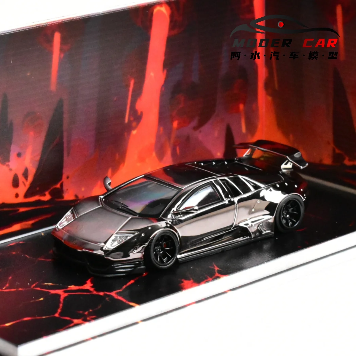 Black Lamborghini Murcielago LP670 Diecast Model 6 Black Lamborghini Murcielago LP670 Diecast Model - Image 6