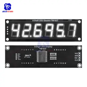 6-Digit Color TM1637 LED Display Module 18 Sa6c812439d6f45f5b70262939148f79es