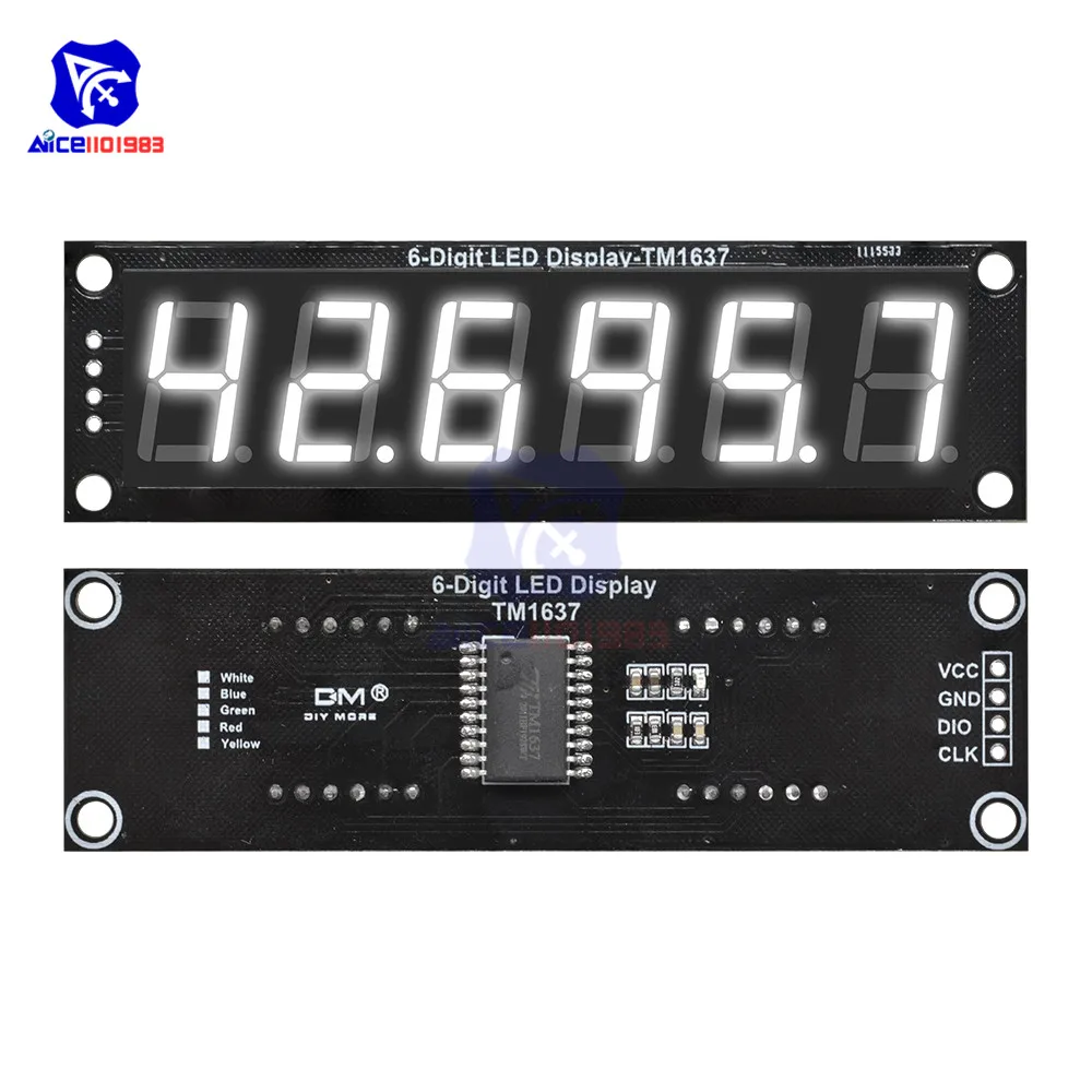 6-Digit Color TM1637 LED Display Module 9 6-Digit Color TM1637 LED Display Module - Image 9