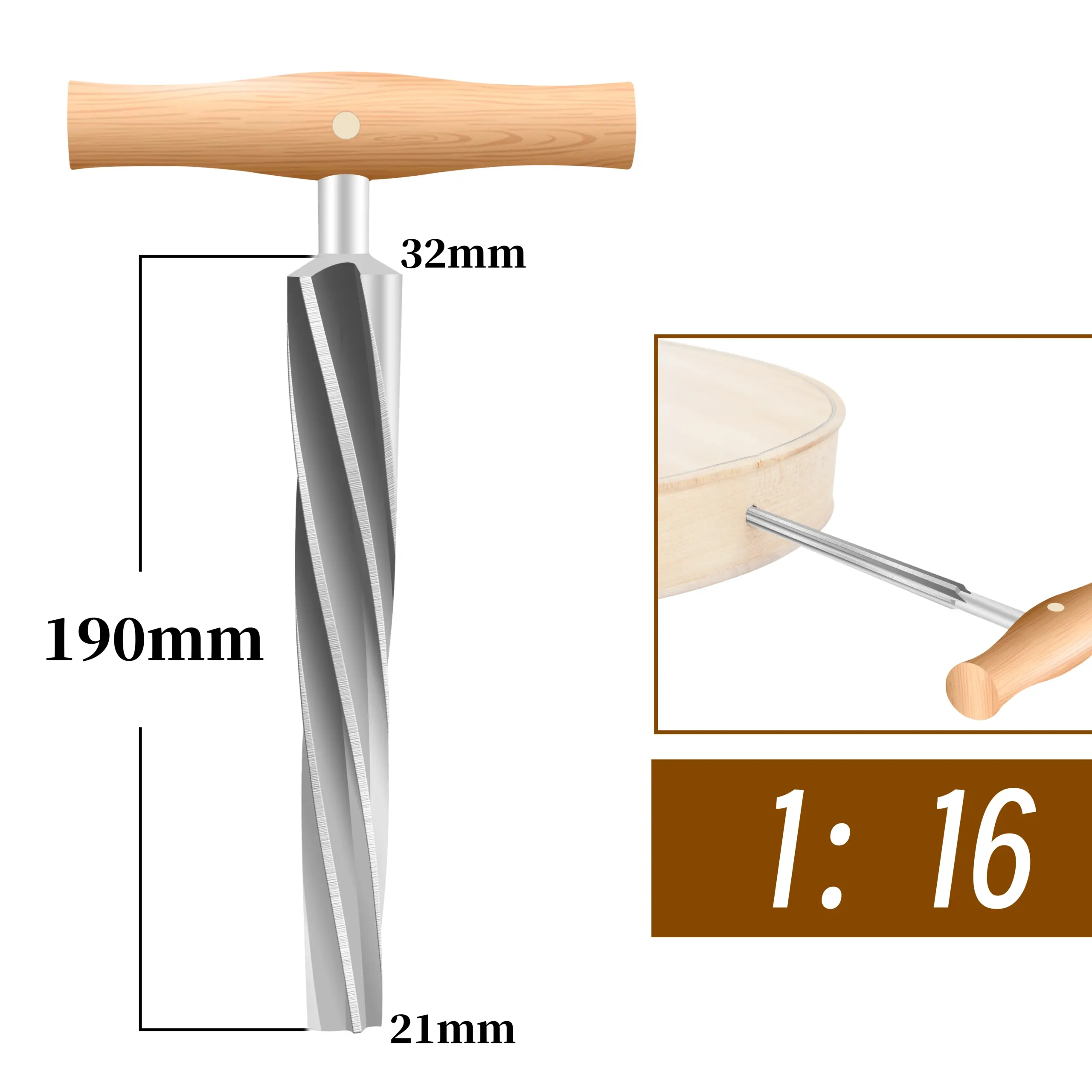 String Instrument Reamer Set Sizes 1/4 to 4/4 8 String Instrument Reamer Set Sizes 1/4 to 4/4 - Image 8
