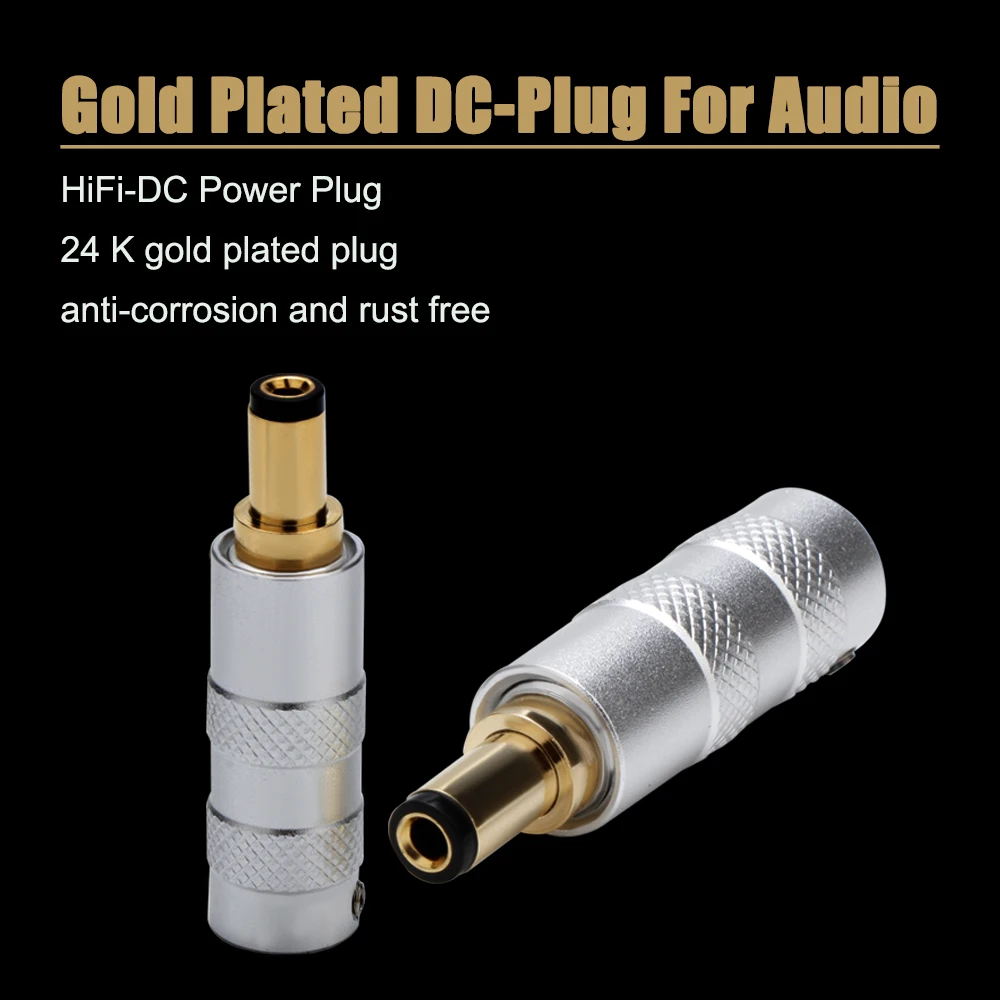 24K Gold-Plated DC Power Connector 5.5×2.1mm/2.5mm 2 24K Gold-Plated DC Power Connector 5.5×2.1mm/2.5mm - Image 2