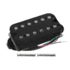 Black Bridge Humbucker Pickup 14-15K Resistance