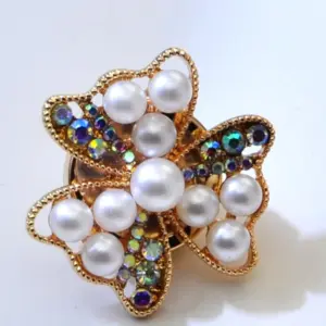 Vintage Pearl Rhinestone Flower Button for Jackets 15 Sa7117987733e4ba18a4fd3089215d469w