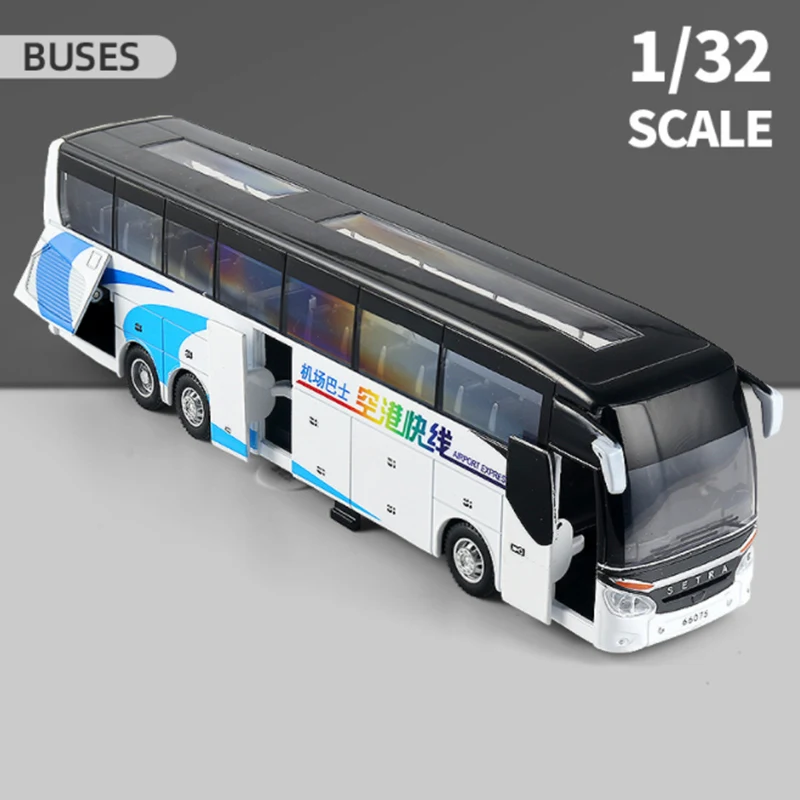 Red Diecast Airport Bus Model 1:32 Scale 8 Red Diecast Airport Bus Model 1:32 Scale - Image 8