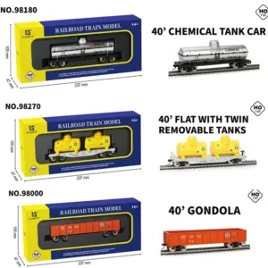 HO Scale 1/87 Metal Model Train Set 15 Sa7cbd1d385e3402fbe437fdc5130fda4x