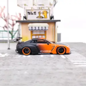 Black and Orange Nissan Skyline R35 Diecast Model 9 Sa7fd4dd501aa4e44affabb85a8be7b6ds