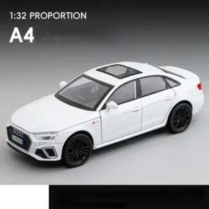 White 1:32 Diecast Car Model with Sound 19 Sa8216d9c535c408aa578fab6f9b840b19