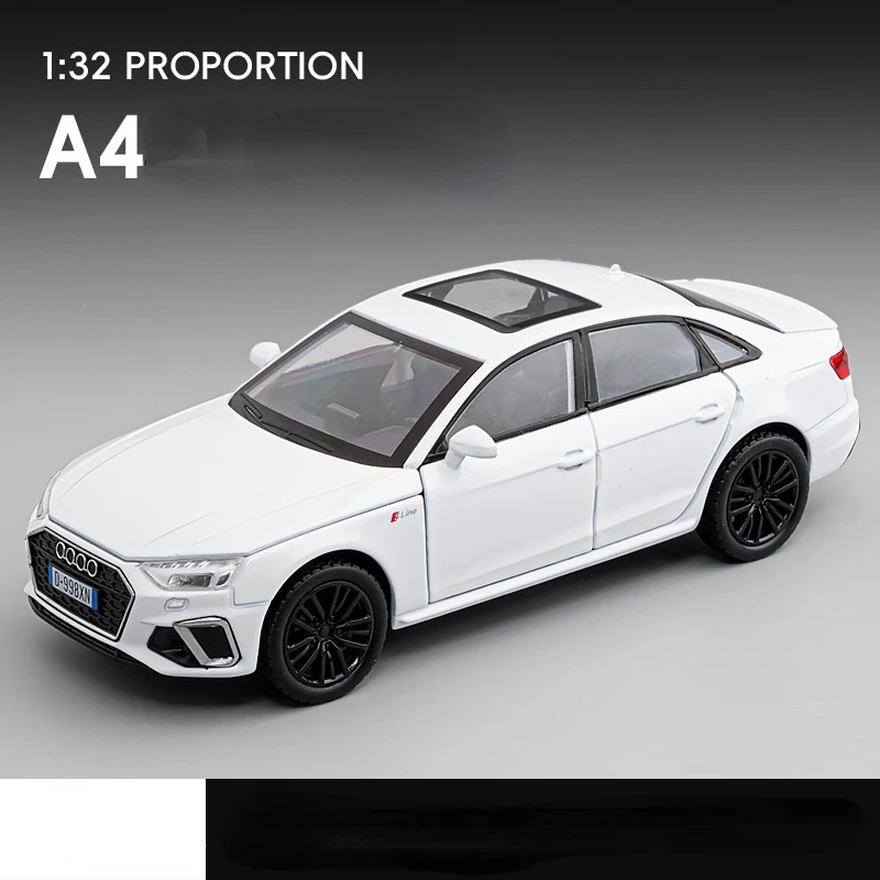 White 1:32 Diecast Car Model with Sound 10 White 1:32 Diecast Car Model with Sound - Image 10