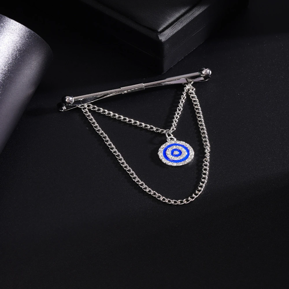 Gold-Tone Lightning Cross Tie Clip with Pendant 10 Gold-Tone Lightning Cross Tie Clip with Pendant - Image 10