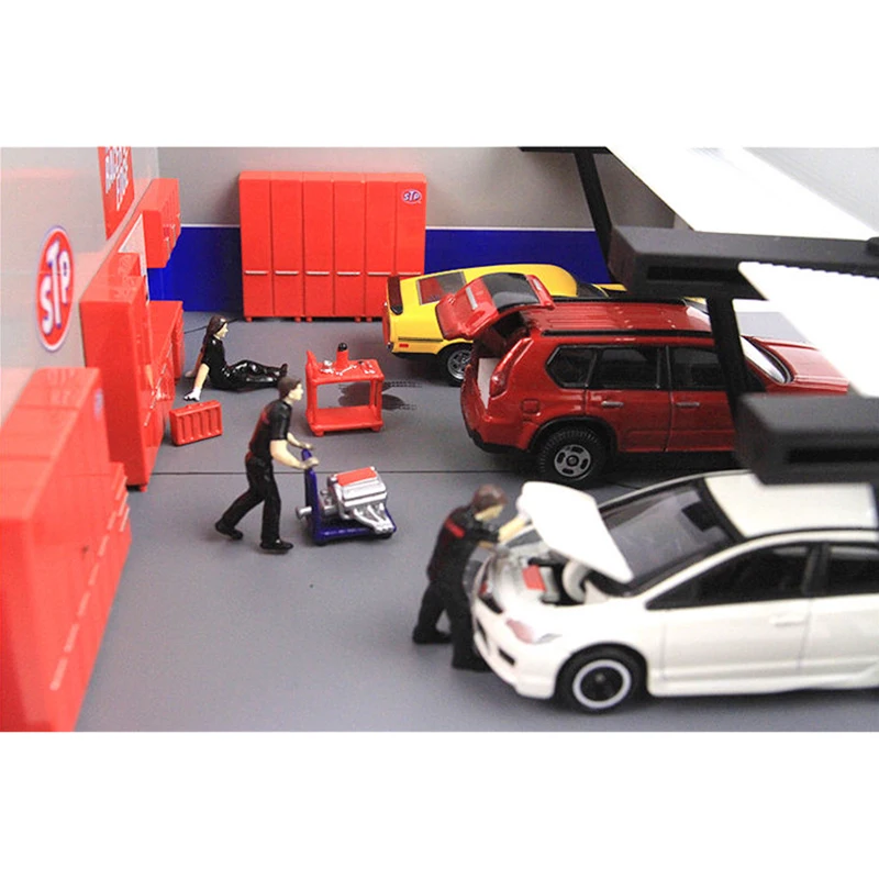 Miniature Automotive Repair Scene Diorama Set 3 Miniature Automotive Repair Scene Diorama Set - Image 3