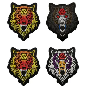 Viking Wolf 3D PVC Patch for Gear Accessories