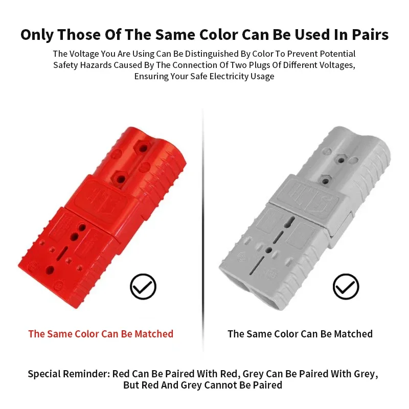 Heavy-Duty 50A Double Y Adapter for Industrial Vehicles 3 Heavy-Duty 50A Double Y Adapter for Industrial Vehicles - Image 3