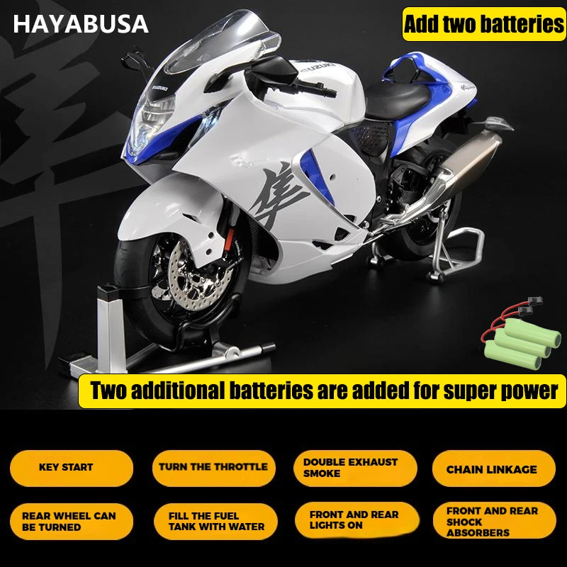 Suzuki Hayabusa GSX-1300R 1:6 Diecast Model 8 Suzuki Hayabusa GSX-1300R 1:6 Diecast Model - Image 8