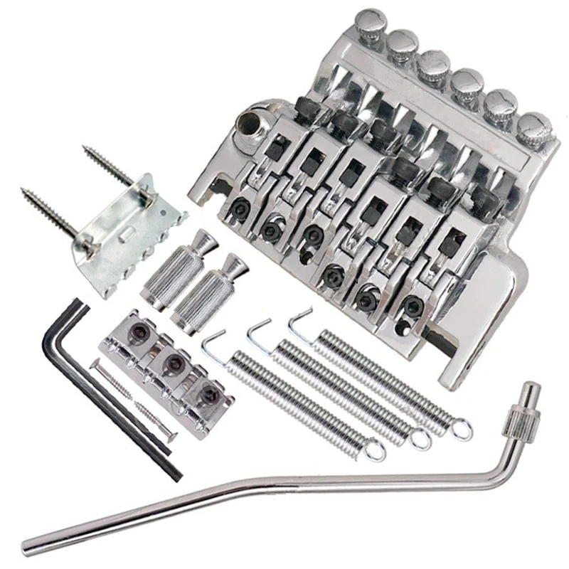 Durable Steel 6-7 String Tremolo Bridge 9 Durable Steel 6-7 String Tremolo Bridge - Image 9