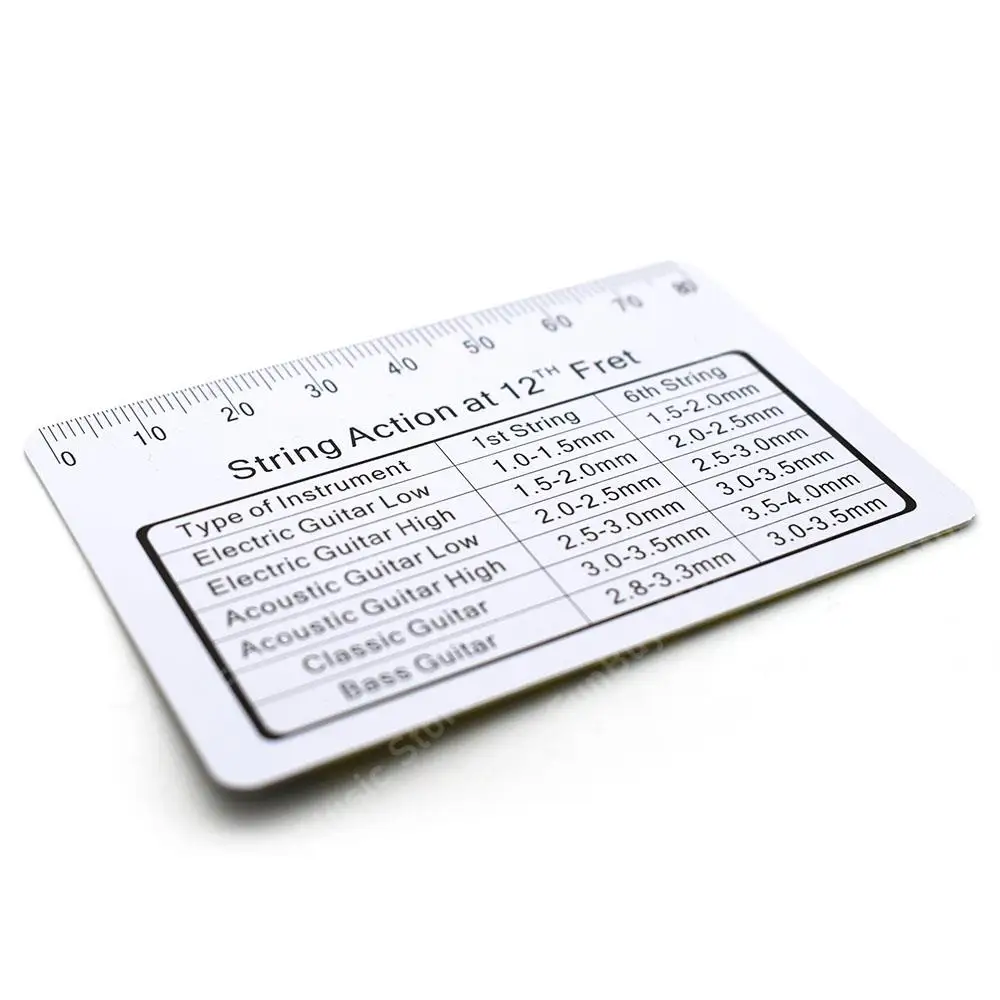 Stainless Steel Guitar Action Gauge Ruler 6 Stainless Steel Guitar Action Gauge Ruler - Image 6