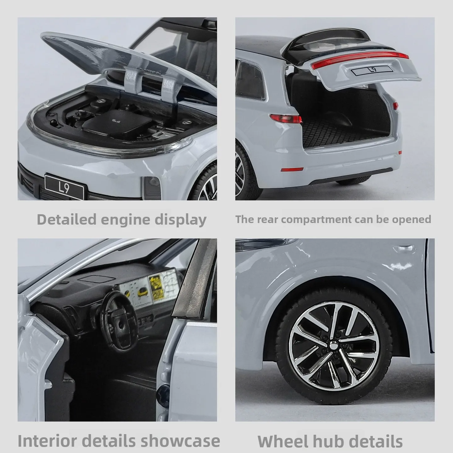 1:32 Scale Li Auto L9 SUV Diecast Model 4 1:32 Scale Li Auto L9 SUV Diecast Model - Image 4