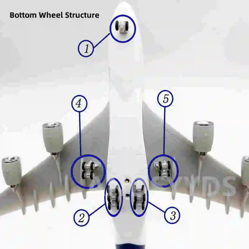 Airbus A380 British Airlines Model 30cm Diecast 6 Airbus A380 British Airlines Model 30cm Diecast - Image 6