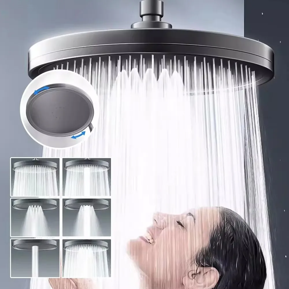 230mm Modern Rainfall Shower Head with 6 Modes 2 230mm Modern Rainfall Shower Head with 6 Modes - Image 2