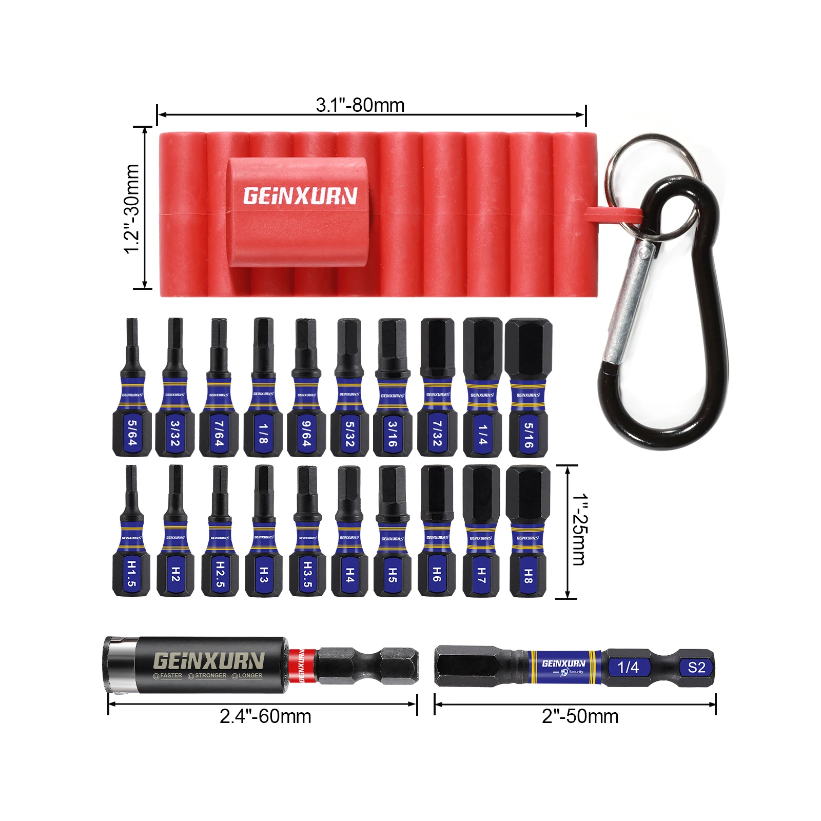 Impact Hex Screwdriver Bits Set for Professionals 2 Impact Hex Screwdriver Bits Set for Professionals - Image 2