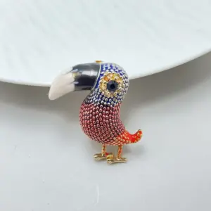 Zinc Alloy Cormorant Brooch MS315 Series 13 Sa9a9bbdc4c774170ae4e5b3e047a59303