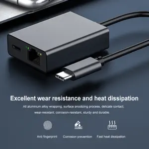 Type-C to RJ45 Ethernet Adapter with 1000 Mbps 9 Sa9b4a321b0854262b3ae091d98cf8fbe4