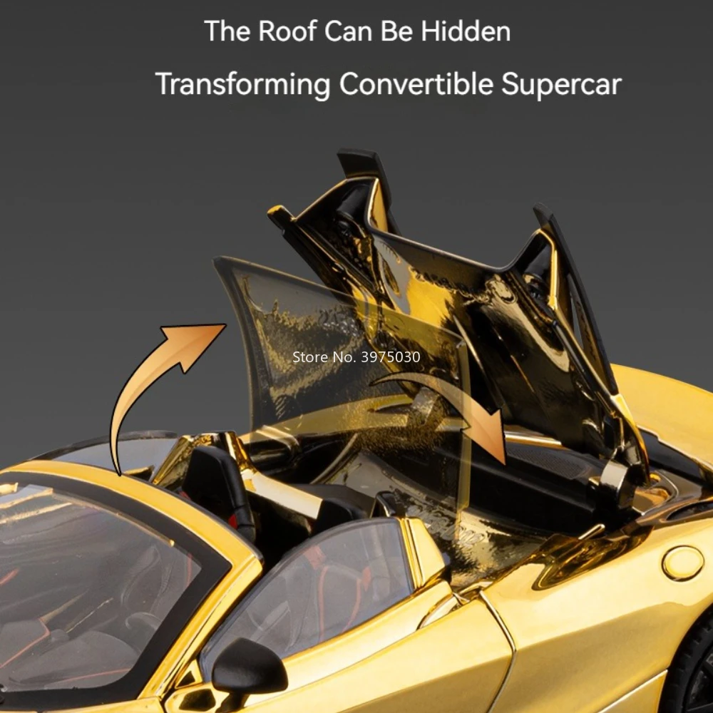 Red Alloy Diecast Sports Car Model 1:24 Scale 5 Red Alloy Diecast Sports Car Model 1:24 Scale - Image 5