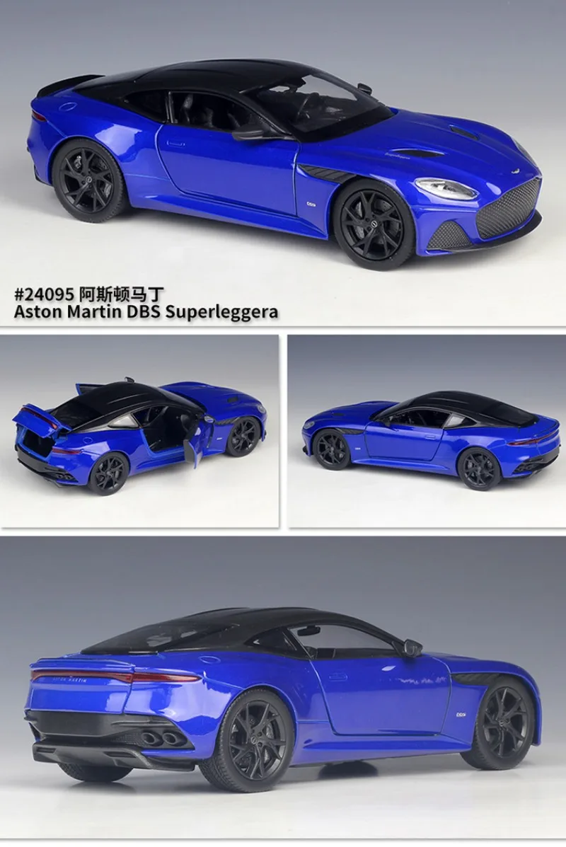 Aston Martin DBS 1:24 Diecast Model in Blue or Black 6 Aston Martin DBS 1:24 Diecast Model in Blue or Black - Image 6