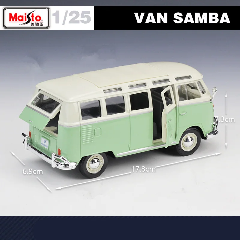Maisto 1:24 Volkswagen T1 Bus Samba Model 4 Maisto 1:24 Volkswagen T1 Bus Samba Model - Image 4