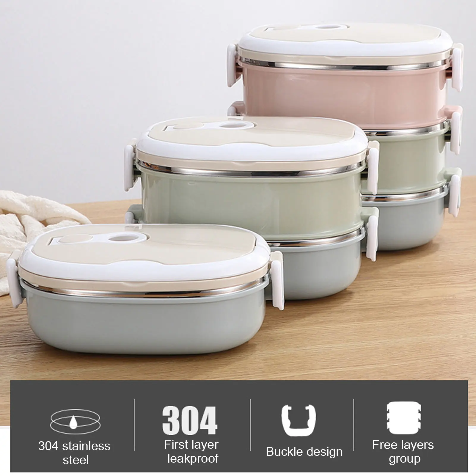 Elegant Stainless Steel Insulated Lunch Box 4 Elegant Stainless Steel Insulated Lunch Box - Image 4