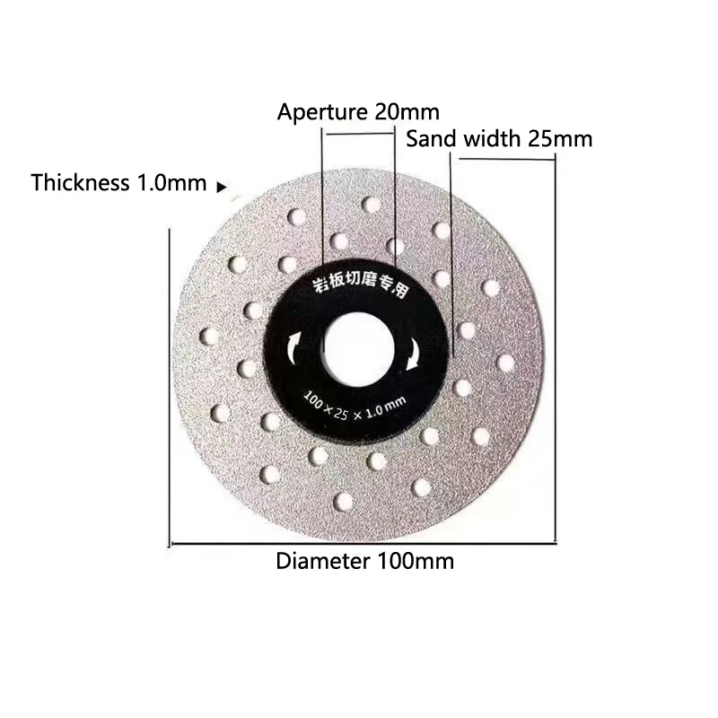 100mm Metal Porous Cutting Disc for Stone and Tiles 7 100mm Metal Porous Cutting Disc for Stone and Tiles - Image 7