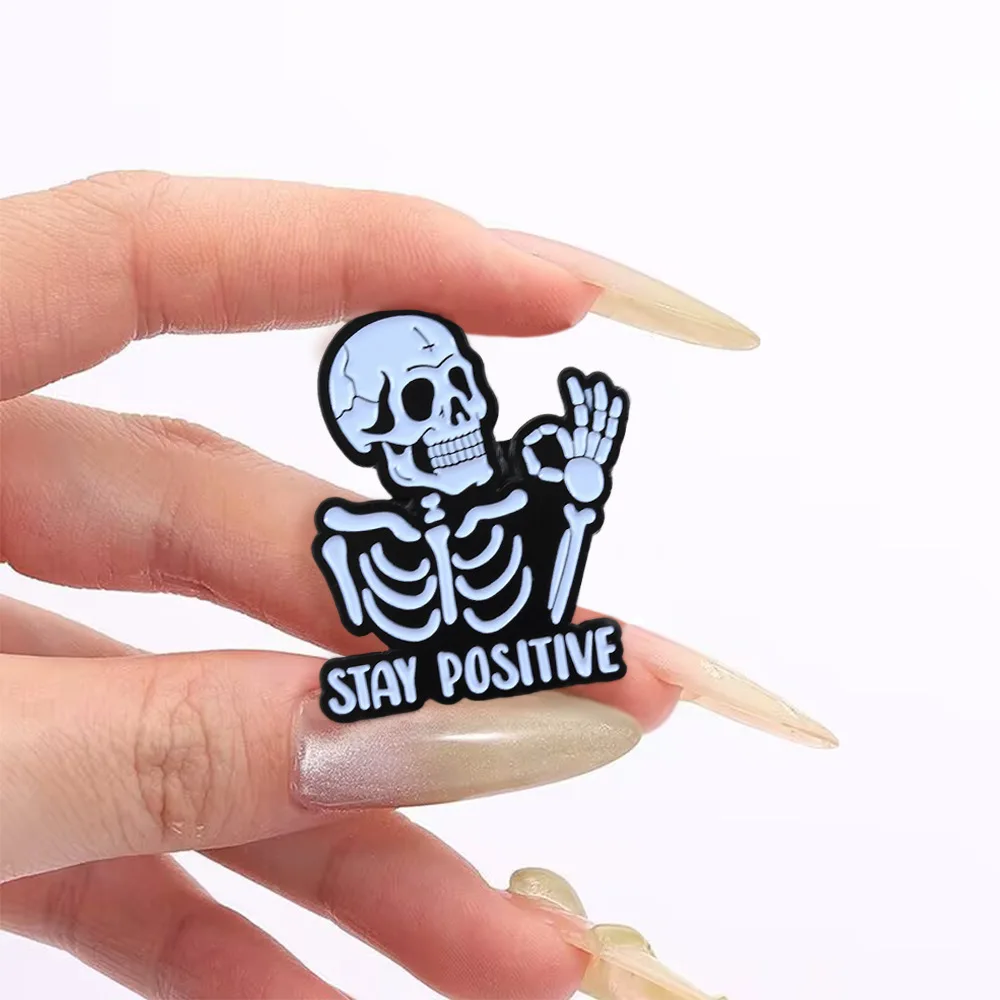 Dark Tide Skull Enamel Pins Set of 5 3 Dark Tide Skull Enamel Pins Set of 5 - Image 3