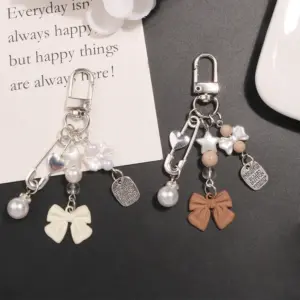 Colorful Beaded Keychain with Resin Star Pendant 15 Saa88743405cb41479510e27f0f421028d