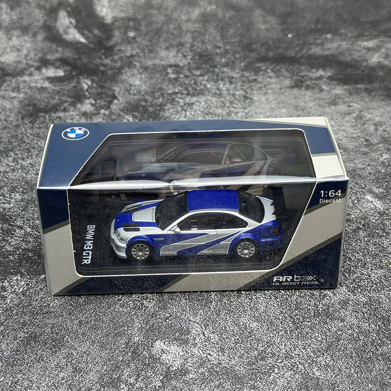 Blue BMW M3 GTR E46 Diecast Model Car 1:64 2 Blue BMW M3 GTR E46 Diecast Model Car 1:64 - Image 2