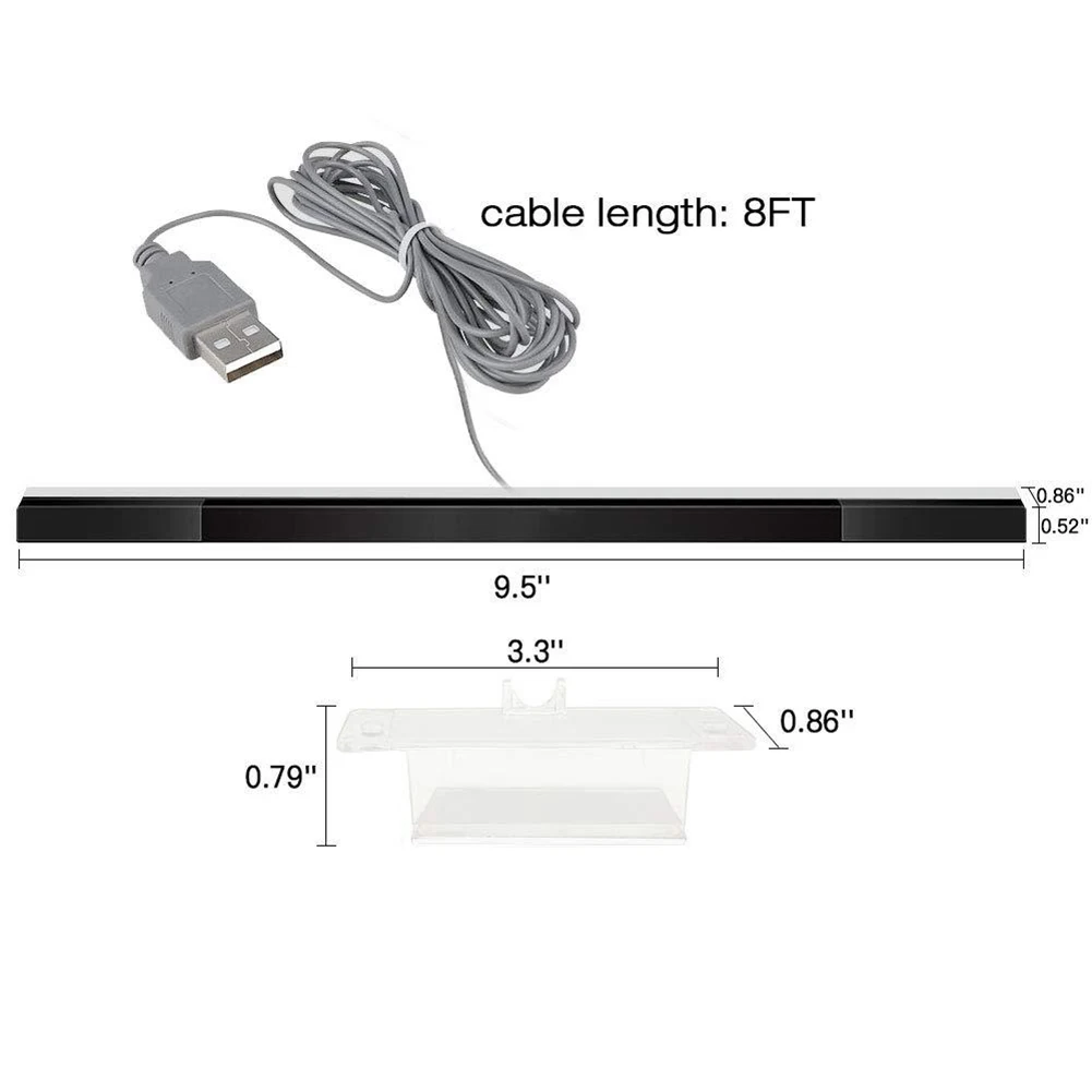 Wii/Wii U Wired Sensor Bar, 24cm, IR Emitters 6 Wii/Wii U Wired Sensor Bar, 24cm, IR Emitters - Image 6
