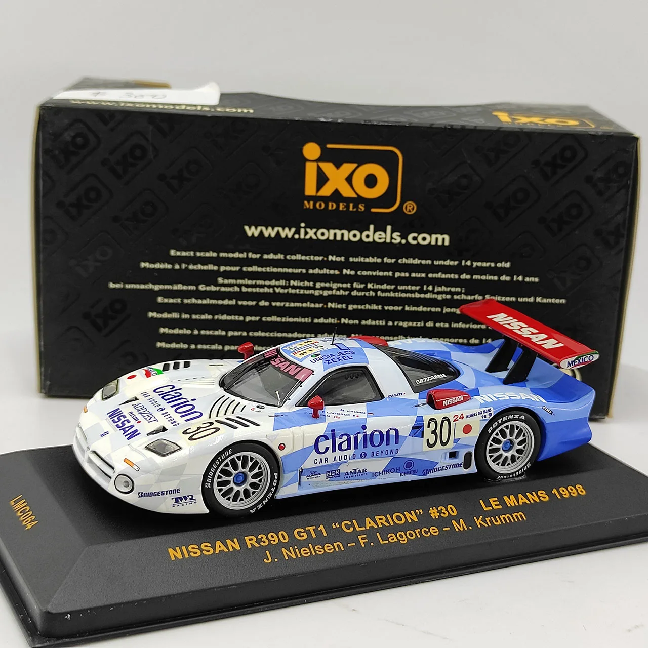 IXO Nissan R390 GT1 #30 1:43 Diecast Model 2 IXO Nissan R390 GT1 #30 1:43 Diecast Model - Image 2