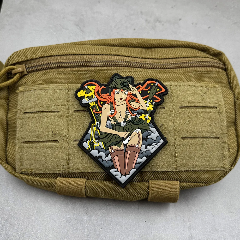 Colorful Tactical PVC Patch with Female Warrior 6 Colorful Tactical PVC Patch with Female Warrior - Image 6