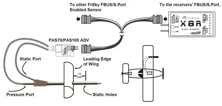 FrSky PAS-70/100 ADV Airspeed Sensor 6 FrSky PAS-70/100 ADV Airspeed Sensor - Image 6