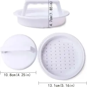 White Plastic Burger Press for Perfect Patties 13 Saad18fc205bb4e18a752f71ddf3ad641w