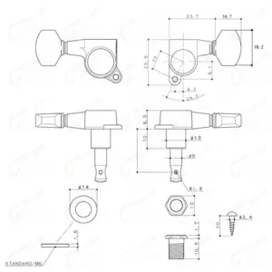 GOTOH SG360-07 R6/L6 Guitar Tuners Set 13 Saad67b3e9de044bd92f021fc97bb659dL