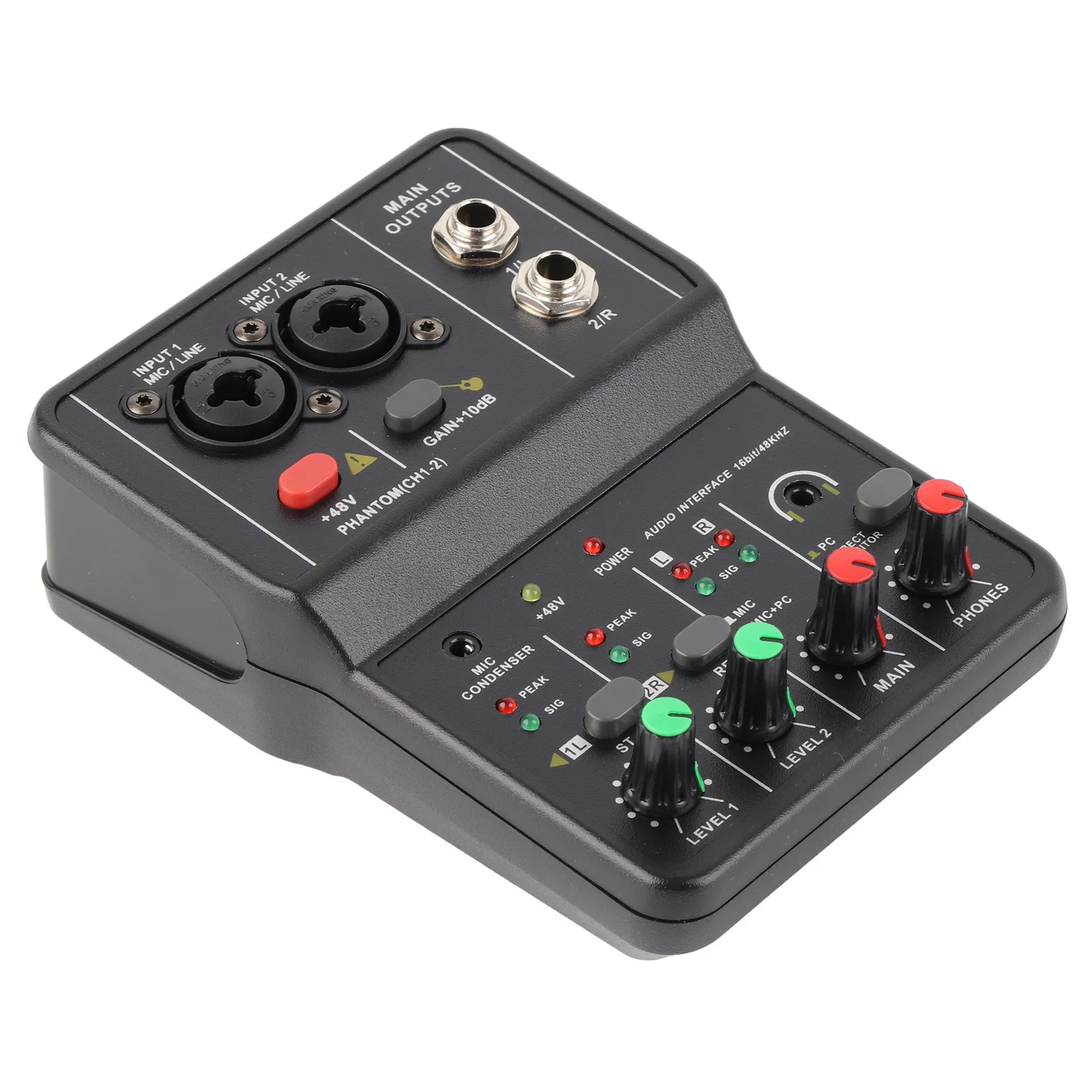 2-Channel USB Audio Mixer with XLR Inputs 3 2-Channel USB Audio Mixer with XLR Inputs - Image 3