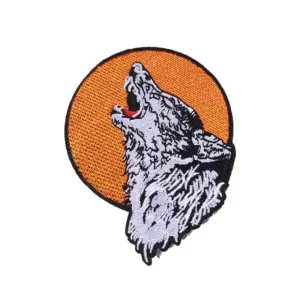 Late Night Wolf Howling Embroidered Patch 8 Sab1f2a729e504c14abc2f73b37ae236am