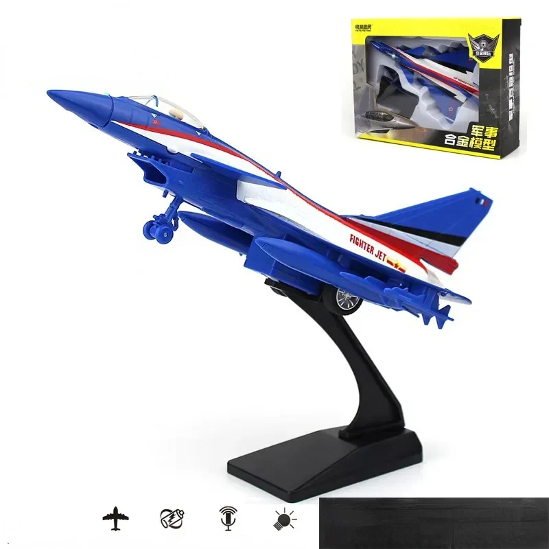 Diecast J-10 Fighter Jet Model in Blue or Gray 9 Diecast J-10 Fighter Jet Model in Blue or Gray - Image 9