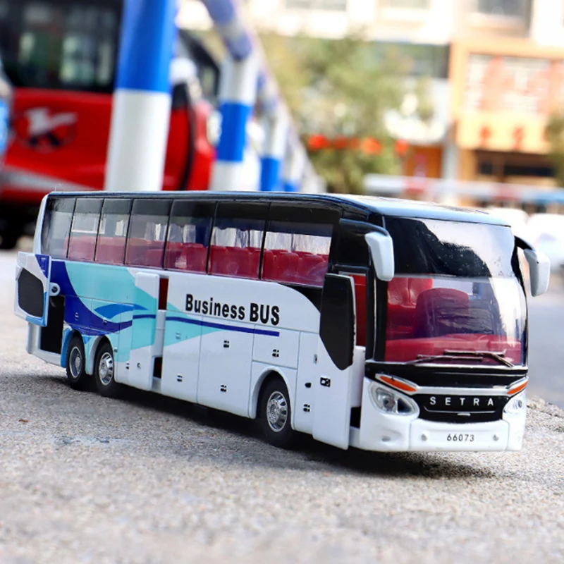 Red Diecast Airport Bus Model 1:32 Scale 6 Red Diecast Airport Bus Model 1:32 Scale - Image 6