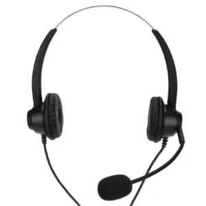 Black RJ9 Binaural Office Headset for Calls 10 Sab77c5c6337a4410a6e7c74d1a9c19c3I