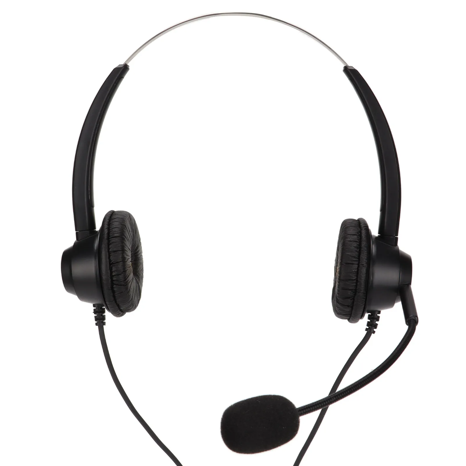 Black RJ9 Binaural Office Headset for Calls 5 Black RJ9 Binaural Office Headset for Calls - Image 5