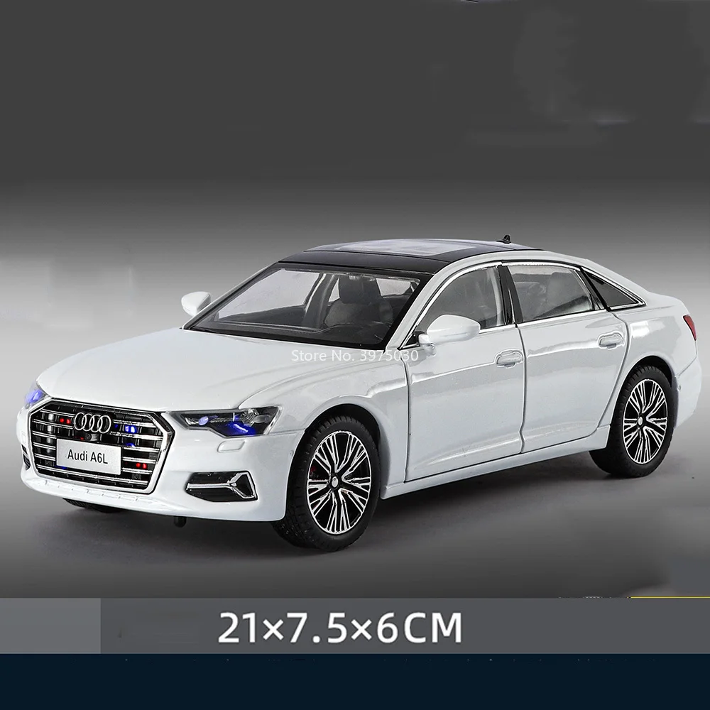 1:24 Scale Luxury A6L Car Model in Black 7 1:24 Scale Luxury A6L Car Model in Black - Image 7